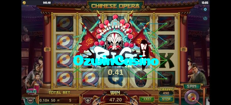 OzwinCasino casino presented on mobile device in Pakistan with slots and live games
